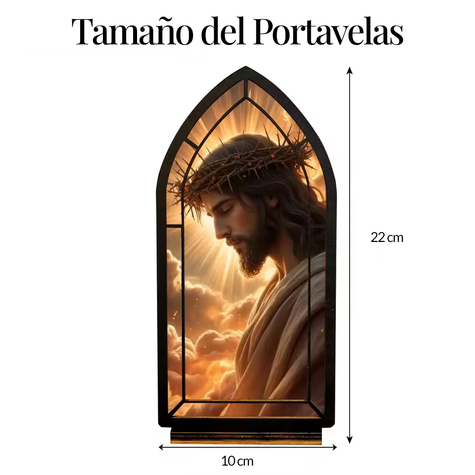 Portavelas Cristiano Artersanal